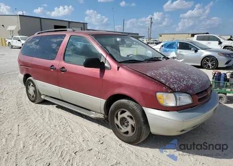 1998 Toyota Sienna Le из США, поврежденный, VIN 4T3ZF13C3WU077824